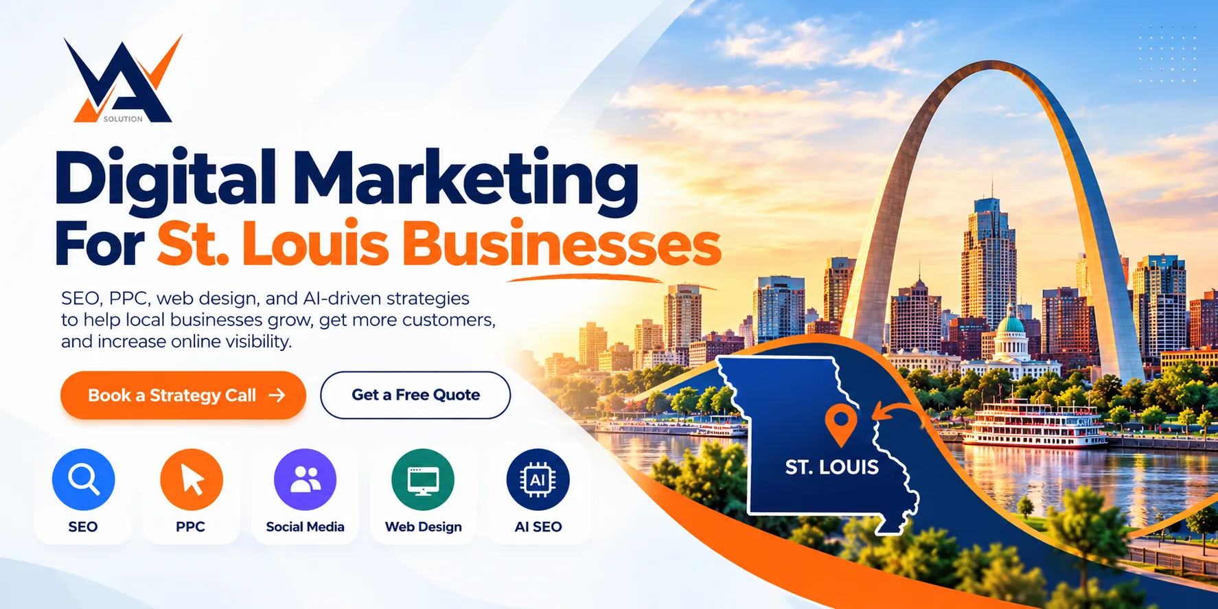 Digital marketing company St. Louis - Web & Ads Solution